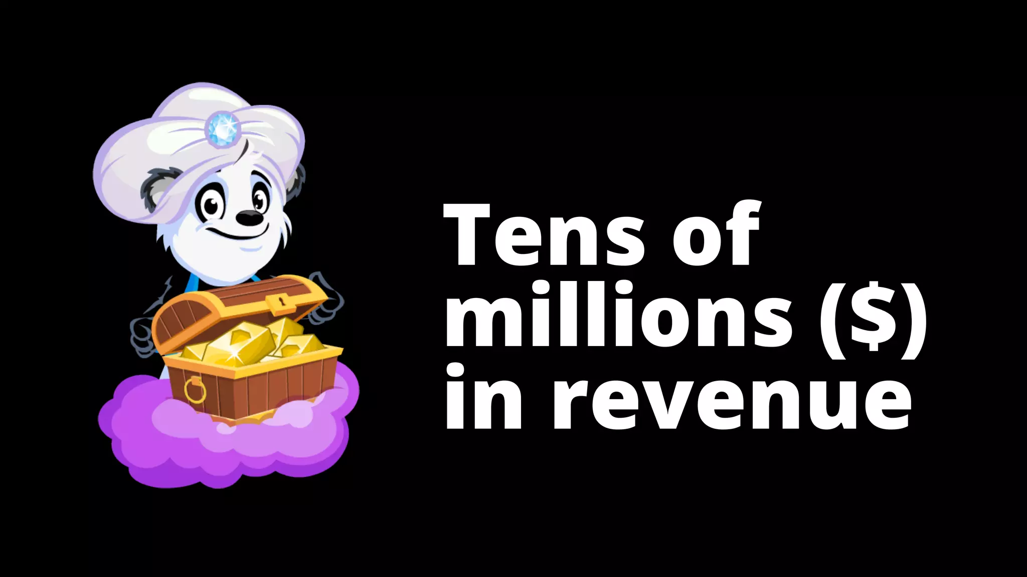 Tens of
millions ($)
in revenue

 