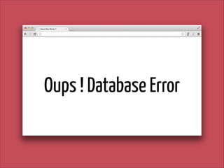 Oups ! Database Error

 
