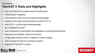“eXtending” the Automation Toolbox: Introduction to TwinCAT 3 Software ...