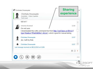 Sharing
experience

 