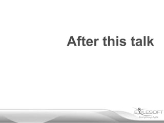 After this talk

 