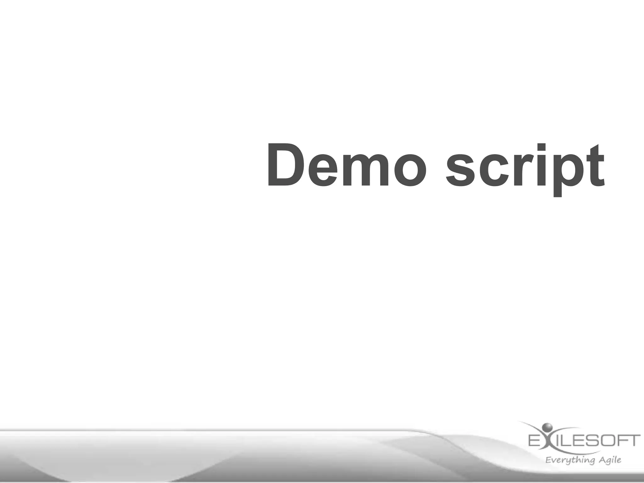 Demo script

 