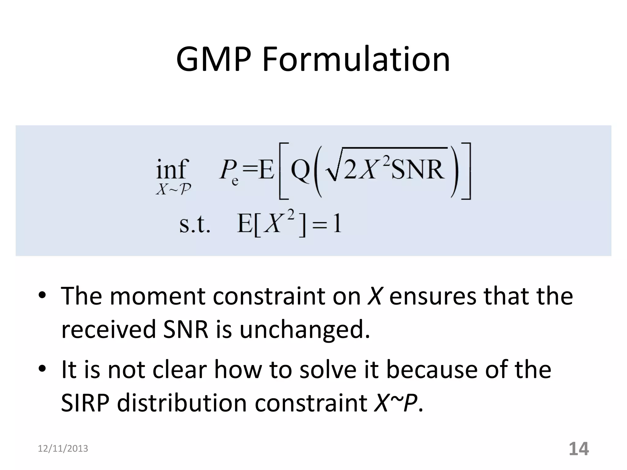 Wireless Fading Communication System Performance Evaluation via SIRP ...