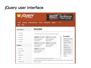 jQuery user interface

 