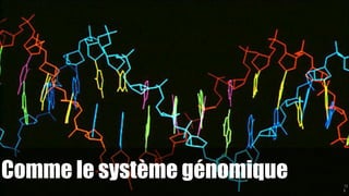 Comme le système génomique
!13

1

 
