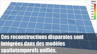 Ces reconstructions disparates sont
intégrées dans des modèles
spatiotemporels unifiés.

!68

 