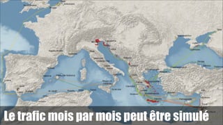 Le trafic mois par mois peut être simulé

!86

 
