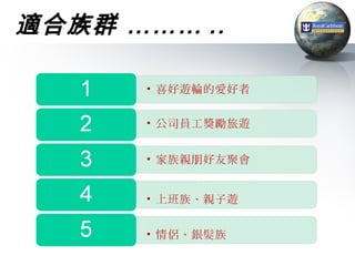 適合族群 ……… ..
 