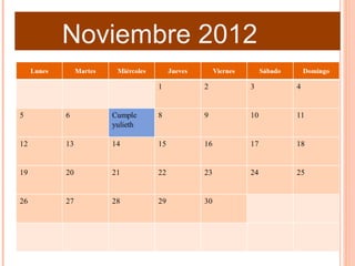 Noviembre 2012
 