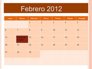 Febrero 2012
 