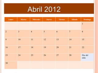 Abril 2012
 