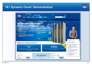 Page10
1&1 Dynamic Cloud Demonstration
® 1&1 Internet 2013
 