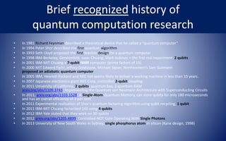 2013.09.13 quantum computing has arrived s.nechuiviter | PPTX