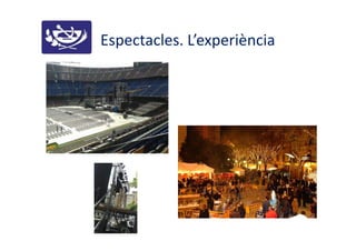 Espectacles. L’experiència
 