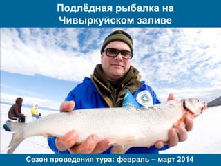 Подлѐдная рыбалка на
Чивыркуйском заливе

Сезон проведения тура: февраль – март 2014

 