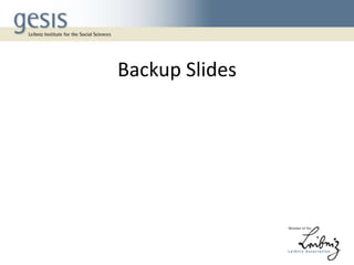 Backup Slides

 
