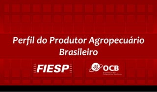 Perfil do Produtor Agropecuário
Brasileiro

 