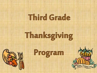 2013 Thanksgiving Program