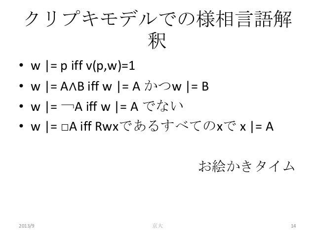 様相論理一般2013