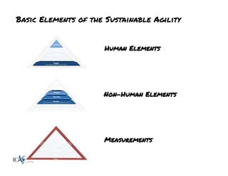 Basic Elements of the Sustainable Agility
Human Elements	
  

Non-Human Elements	
  

Measurements	
  

 
