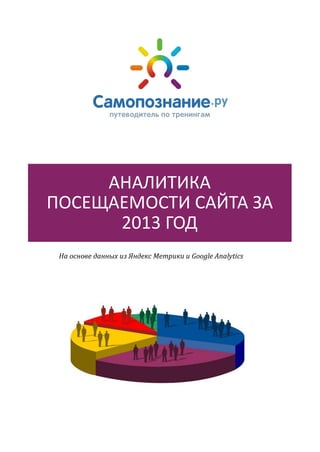 АНАЛИТИКА
ПОСЕЩАЕМОСТИ САЙТА ЗА
2013 ГОД
На основе данных из Яндекс Метрики и Google Analytics

 