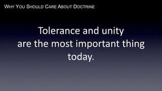 Doctrinal Unity Doctrine Of God | PPTX