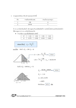 โครงการแบรนดซัมเมอรแคมป 2013_____________________________________คณิตศาสตร (103)
 