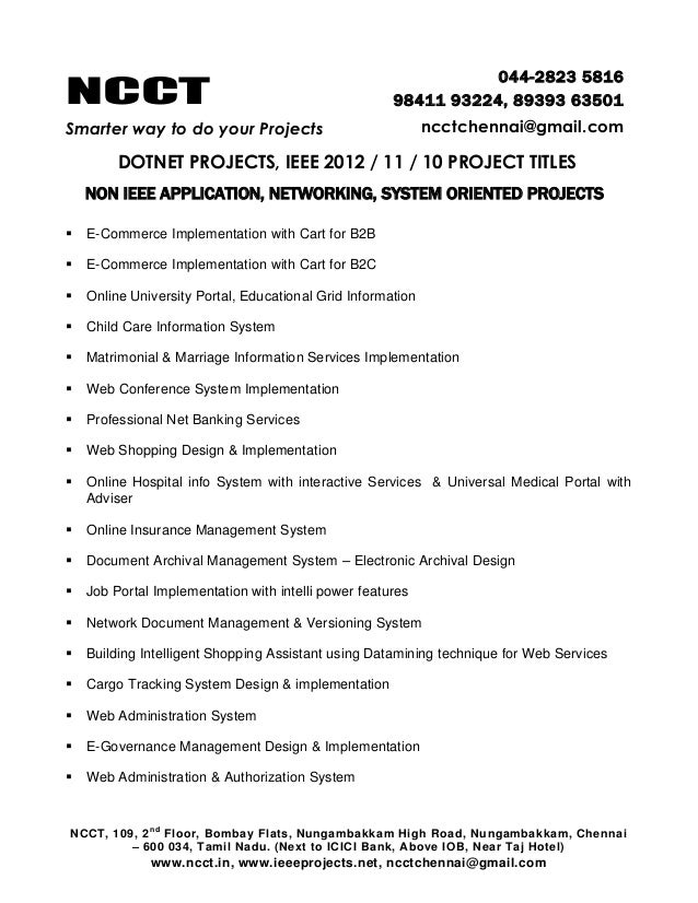 list of database management system projects