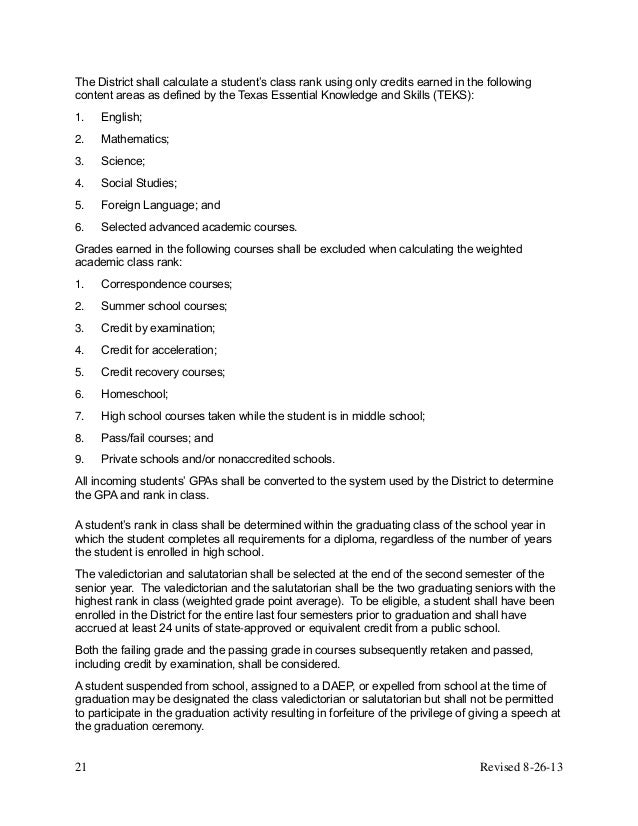 2013 14 georgetown isd secondary school model student handbook final georgetown letter of recommendation
