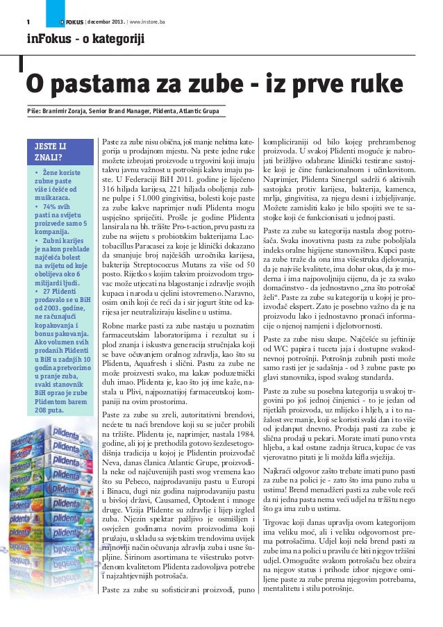 All you need to know about toothpaste category (available on Croatian language only)