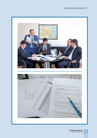 OPERATIONAL BUSINESS
21
ACCESSBANK AZERBAIJAN
ANNUAL REPORT 2013
 