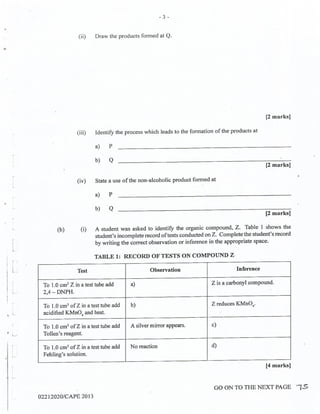 CAPE Chemistry Unit 2 Paper 2 2013