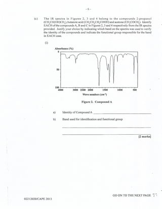 CAPE Chemistry Unit 2 Paper 2 2013