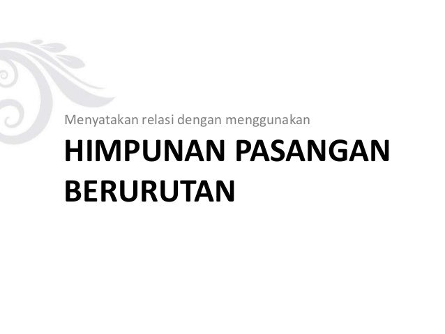 Contoh Hubungan Himpunan - Contoh 36