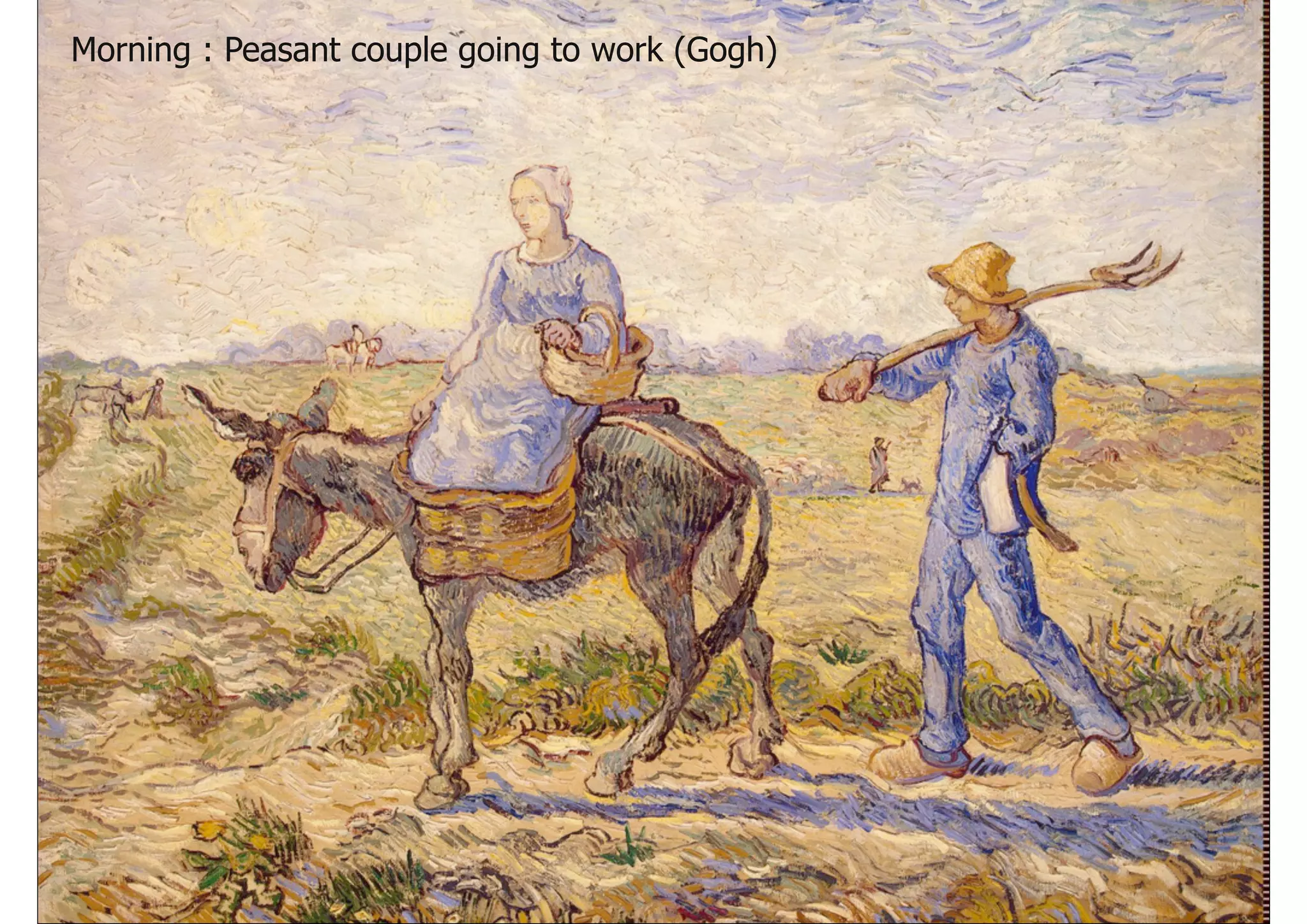 Morning : Peasant couple going to work (Gogh)
 
