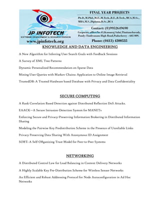 2013 2014 bulk ieee projects | PDF
