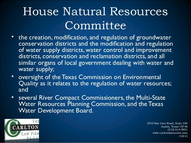 House Natural Resources Committee Jurisdiction House Natural Resources Committee Jurisdiction