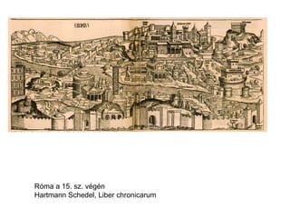 Róma a 15. sz. végén
Hartmann Schedel, Liber chronicarum
 
