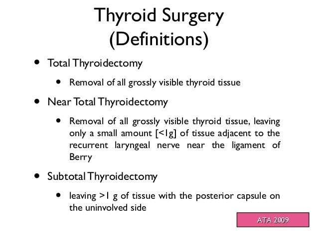 subtotal thyroidectomy