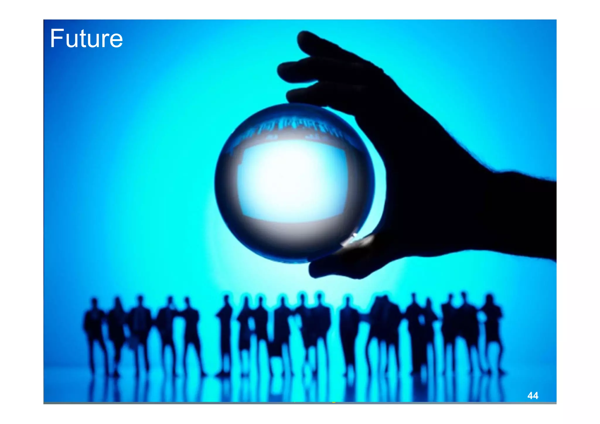 Future




         © 2013 NTT DOCOMO, INC. All rights reserved.   44
 