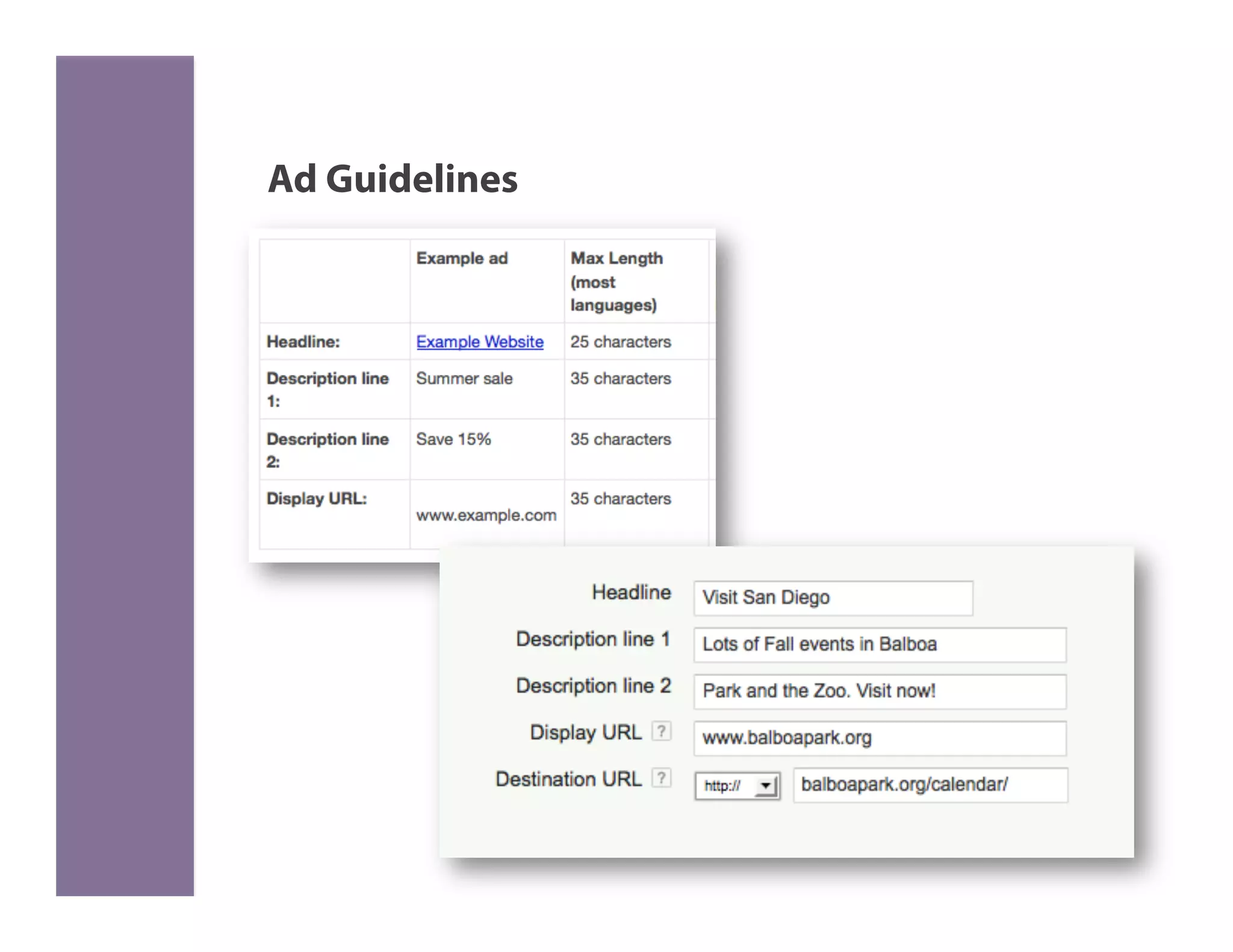 Ad Guidelines
 