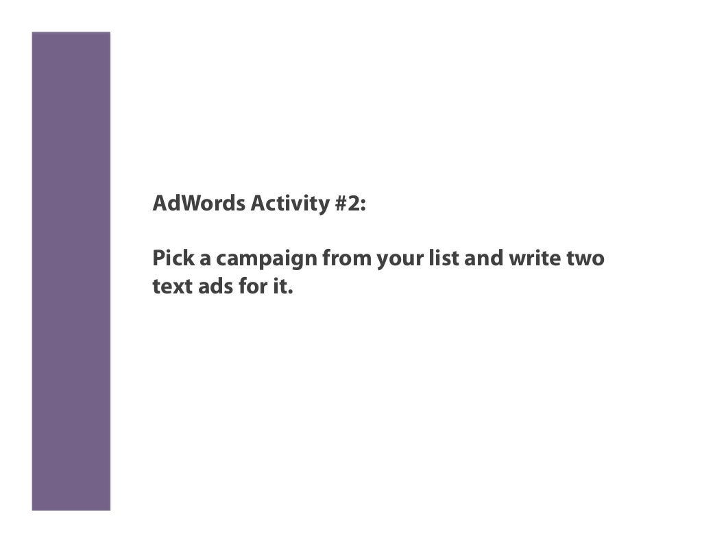 Google AdWords for Nonprofits A Quick Tutorial