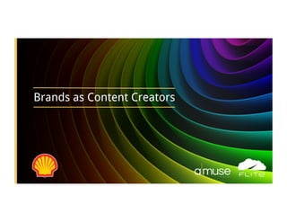 Brands as Content Creators
 
