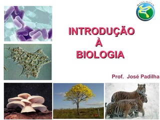 INTRODUÇÃOINTRODUÇÃO
ÀÀ
BIOLOGIABIOLOGIA
Prof. José Padilha
 