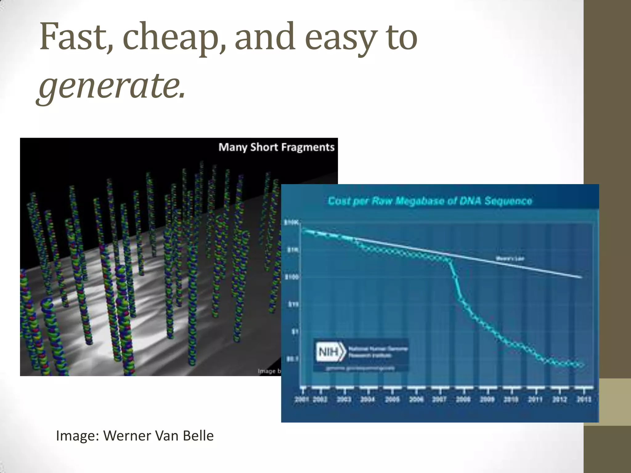 Fast, cheap, and easy to
generate.
Image: Werner Van Belle
 