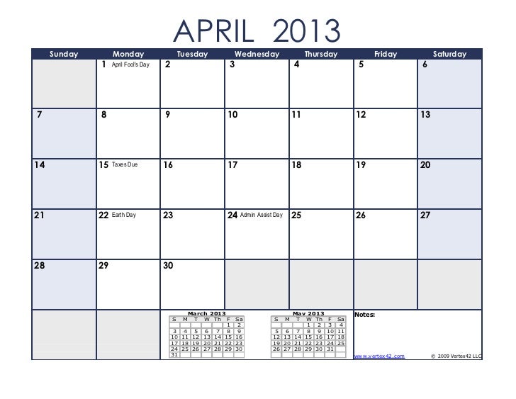 april 2106 calendar