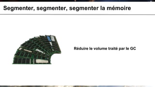 Segmenter, segmenter, segmenter la mémoire




                       Réduire le volume traité par le GC
 
