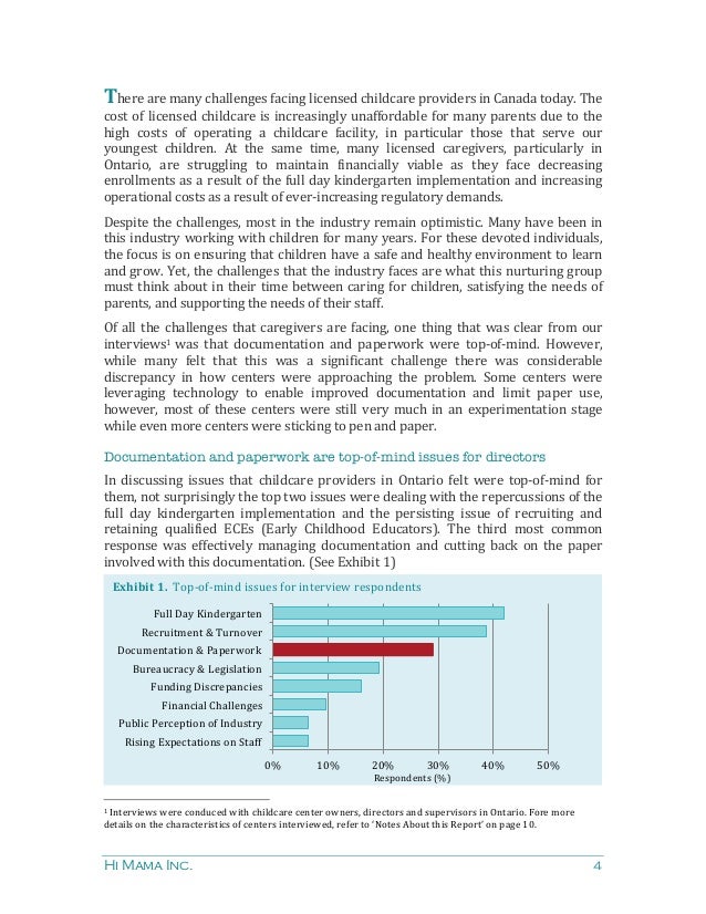 Report on Documentation in Early Childhood Education