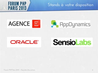 Stands à votre disposition

Forum PHP Paris 2013 – Keynote d'ouverture

6

 