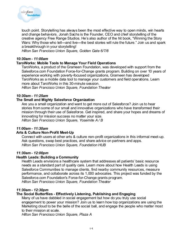 2013 Non Profit Industry Guide To Dreamforce